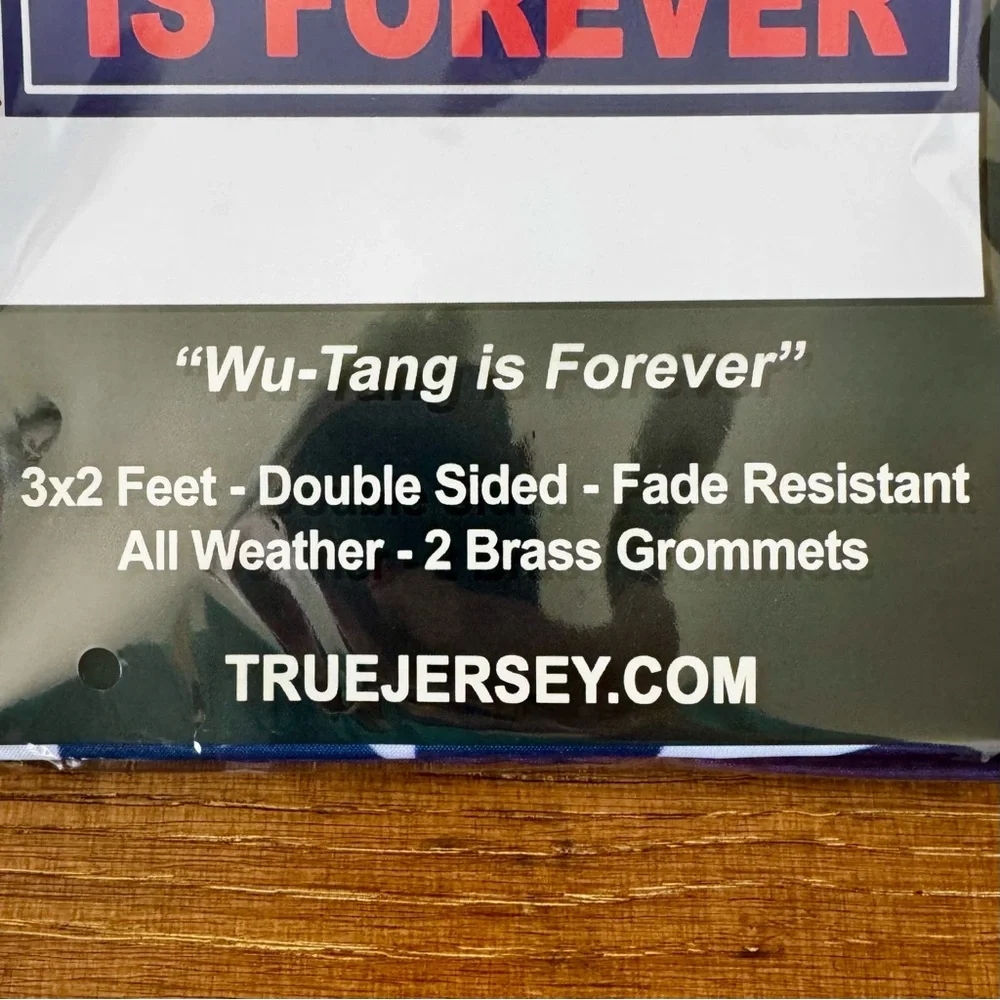 NIP Red white & blue WU-TANG IS FOREVER flag 3’X2’ - Picture 4 of 7